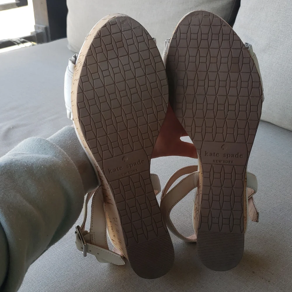 Kate Spade Frilly Platform Wedges, Size 8